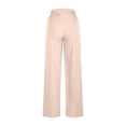 thumbnail image 4 of Pisexur Womens Sweatpants 2024 Ribbed Workout Jogging Pants Casual Baggy Elastic Waist Sweatpants Casual Baggy Drawstring Wide Leg Pants Solid Color Straight Leg Sweatpants with Pockets, 4 of 5