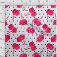 thumbnail image 3 of oneOone Polyester Spandex Red Fabric Cherry Sewing Craft Projects Fabric Prints By Yard 56 Inch Wide, 3 of 4