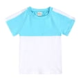 thumbnail image 4 of Ensemble Deux Pièces T-Shirts pour Filles Couleur Unie Col Rond Manches Courtes et Shorts, 4 of 8