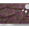 thumbnail image 2 of Soimoi Modal Satin Fabric Artistic Flower Mandala Print Fabric by Yard 42 Inch Wide, 2 of 5