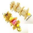 thumbnail image 3 of Parrot Hanging Toy Chewing Bite Rattan Balls Grass Swing Bell Bird Parakeet Cage Accessories Multicolored Original Color, 3 of 6