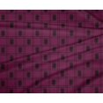 thumbnail image 4 of oneOone Polyester Lycra Fabric Swirl & Check Ikat Printed Fabric 1 Yard 56 Inch Wide, 4 of 4