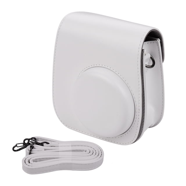 Portable Instant Camera Case Bag Holder PU Leather with Shoulder Strap Compatible with Fujifilm Fuji Instax Mini 11