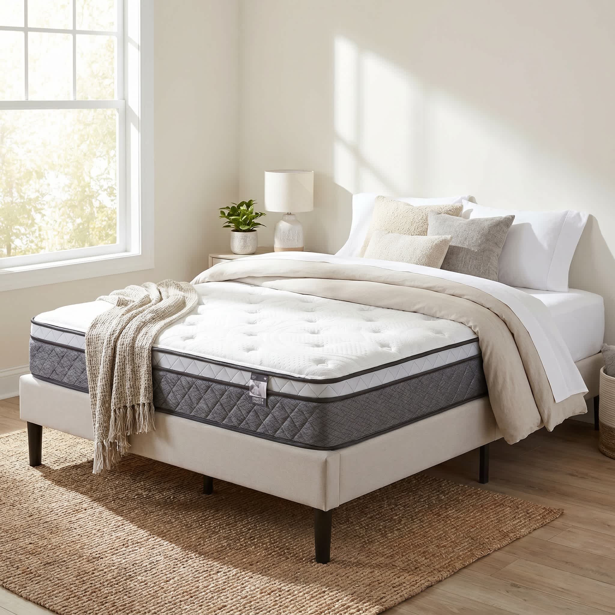 Springwall Matelas CHELSEA peluche moyen 9 po à ressorts ensachés