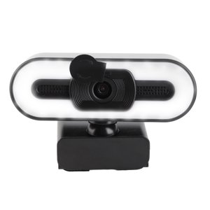 Webcam 4K USB Branchez et jouez Webcam avec l'éclairage Microphone intégré pour Live Stream Video Call Video Conférence Enseignement en ligne