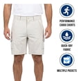 thumbnail image 1 of Bimini Bay Outfitters Men's Sandstone Short Bluefin II Performance Cargo (S01), 1 of 10