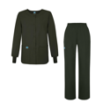 thumbnail image 1 of Adar Universal Women's Scrub Set - Warm-Up Scrub Jacket and Elastic Pull-On Pants, 1 of 5