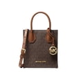thumbnail image 1 of Michael Kors Mercer Extra-Small Pebbled Leather Crossbody Bag (Brown), 1 of 6