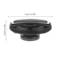 thumbnail image 4 of OULII 1 Pair Auto Speakers Black Coaxial Design With 4ohms Impedance For Enhanced Driving Experience, 4 of 5