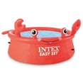 thumbnail image 4 of Intex 26100EH Happy Crab Easy Ensemble Piscine pour Enfants Ronde Gonflable avec Anneau 6 Pieds x 20 Po, 4 of 5