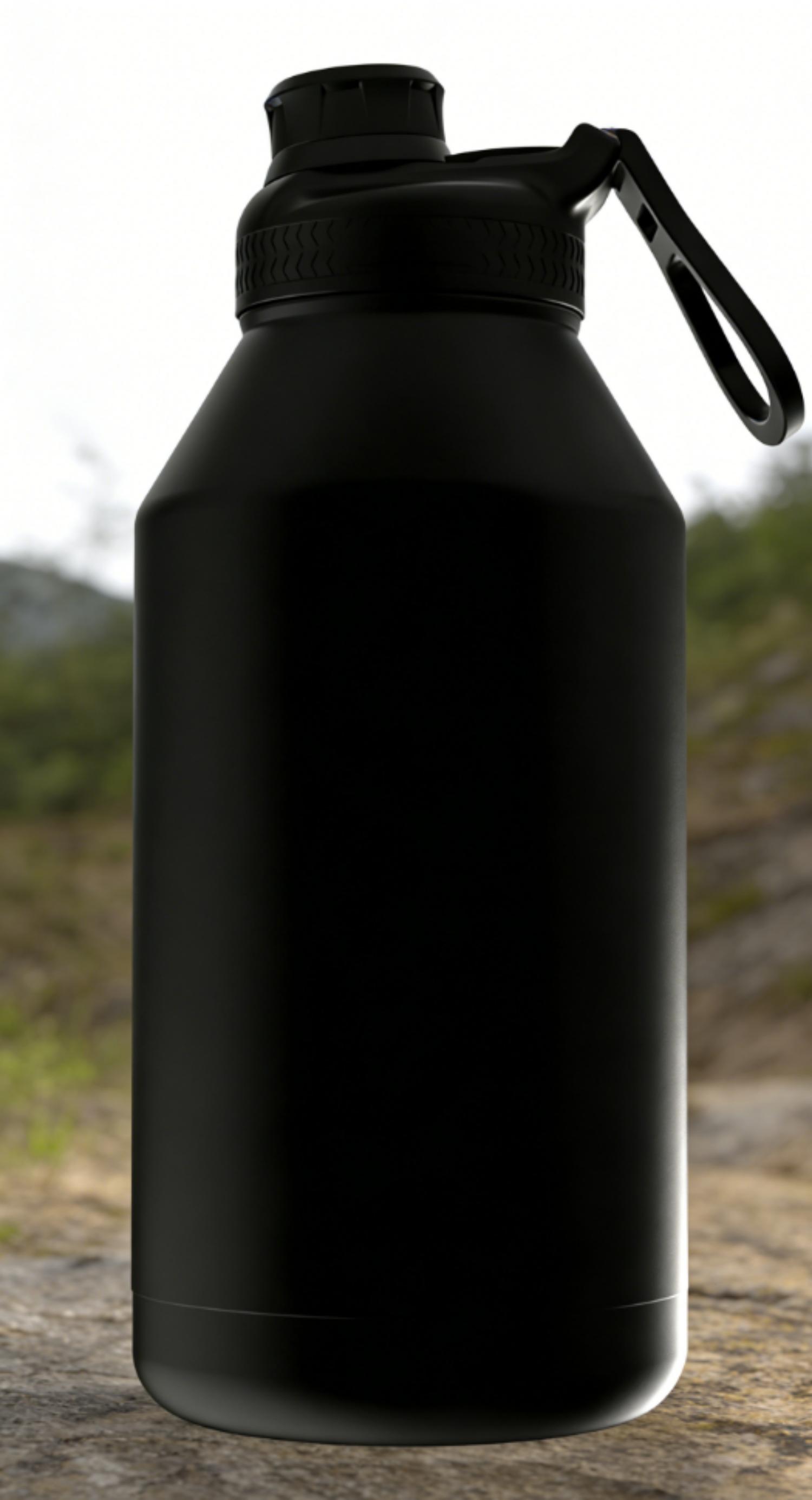 Mainstays 64 oz noir multi-taille en acier inoxydable coupe SS304 à l'intérieur + SS201 à l'extérieur, PP, silicone