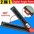 thumbnail image 2 of HLONK Liquidation! Nouveau Rapporteur Angulaire Numérique 2en1 Règle de Détecteur d'Angle avec pour Bricolage-- V3E0, 2 of 8