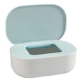 thumbnail image 1 of relayinert Stylish Desktop Countertop Mask Dispenser Storage Box with Lid Spacious Holder Plastic Baby Blue 21x14x7.8cm 1Set, 1 of 6