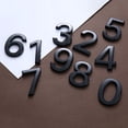 thumbnail image 3 of Penkiiy 3.94 Inch Black Metal Numbers , Modern Metal House Numbers, Black Door Numbers, Outdoor Mailbox Numbers, Metal Black House Address Letters and Numbers for House Office Apartment Outside, 3 of 6