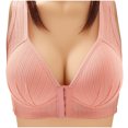 thumbnail image 4 of Qertyioot Women's Solid Color Comfortable Hollow Out Bra Underwear, 4 of 4
