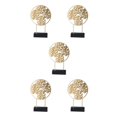thumbnail image 3 of Wweixi Creative Nordic Home Decoration Accessories Iron Home Office Decor Desktop Gold S 5Set, 3 of 6