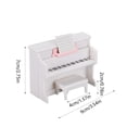 thumbnail image 3 of Ornement de Simulation de Modèle d'Instrument de Mini Piano pour Maison de Jeu d'Enfants pour Garçons et Filles, Cadeaux de Fête et d'Anniversaire avec Partitions et Chaises, 3 of 6