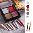 thumbnail image 1 of Heliisoer Nail Art Solid Mirror Powder 4 Color Pan Nail Mirror Glitter, 1 of 2