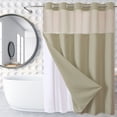 thumbnail image 2 of Bwiyojiz Décoration Maison et Jardin Textiles Rideaux Étoile Pleine Uni Double Grand Anneau Rideau de Douche Réversible pour Salles de Bain Tissu Polyester Robuste, Cadeaux pour Sœurs, 2 of 5