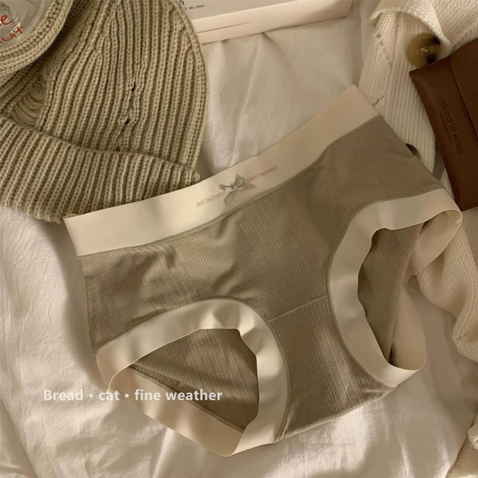TIMIFIS Culottes pour Femmes en Coton Doux, Culottes Respirantes - Automne