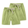 thumbnail image 1 of RXIRUCGD 2025 Summer Clothes for Kids 2PC Children's Summer Solid Casual Sports Shorts With Drawstring For Kids, 1 of 6