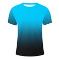 thumbnail image 5 of Qertyioot Été Mode Casual Hommes Col Rond Imprimé T-shirt Top Hipster Chemise, 5 of 5