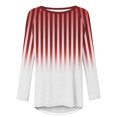 thumbnail image 4 of Styesk Chemises à Manches Longues pour Femmes Grande Taille Chemise Rayée Tendance Pull Tunique Décontracté Dégradé Doux Léger, 4 of 5