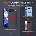 thumbnail image 5 of KOMI Designed for Google Pixel 9, Military-Grade Drop-Proof Case with Sliding Camera Cover and Ring Kickstand, Heavy Duty Shockproof Full Body Protective Phone Case, Red, 5 of 5