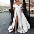 thumbnail image 2 of Ketyyh-chn99 Robes d'Anniversaire pour Femmes Robe de Mariée Maxi Robe de Soirée Élégante Taille Haute Robe de Fête de Mariage Robe Longue Blanc,P, 2 of 5