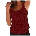 thumbnail image 3 of Gibobby Two Piece Tankini Bathing Suits for Women One Shoulder Swim Top with Bottom Swimsuits(Wine,L), 3 of 7