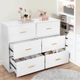 thumbnail image 4 of Ourlova Commode à 6 Tiroirs Commode Moderne Structure Durable avec Tiroirs Profonds Dispositif Anti-Basculement pour Maison Bureau Salon, 4 of 5