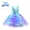 Blue, variant on Girls Mermaid Costume LED Light Up Tutu Dress Up Birthday Gifts Princess Dress for Halloween Party 2-10Years