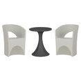thumbnail image 2 of South Shore Dalya Table and Chairs Bistro Set, in Greige and Dark Gray, 2 of 14