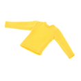 thumbnail image 4 of Chemise Mini à Manches Longues à l'Échelle 1/12 Durable Mode Décontractée Uniforme Tenue Costume Jaune, 4 of 8
