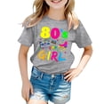 thumbnail image 1 of Chandail à Manches Longues pour Enfants Filles Tenues pour Tout-Petites Fille Carnaval pour Enfants Couleur Imprimée Col Rond T-Shirt à Manches Courtes, 1 of 4