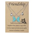 thumbnail image 1 of SIfdSeng Butterfly Necklace Female Sense Creative Card Necklace Gift for Friends Female Necklace Female Design Sense Temperament, 1 of 8