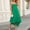Green, variant on pstuiky Sun Dress, Women Sleeveless Ruffle Hem Asymmetrical High Low Maxi Dress Casual Solid Long Dress for Women Summer Beach Party Evening Wear Loose Fit Flowy Sundress
