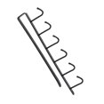 thumbnail image 3 of Kitchen Storage Rack Cupboard Shelf Hanging Hook Organizer Holder for Kitchen Wardrobe Storage, 3 of 7