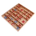 thumbnail image 1 of GUOOL Wooden Box Montessori Material Moveable Alphabet , Kids Early Educational Toy, 1 of 7