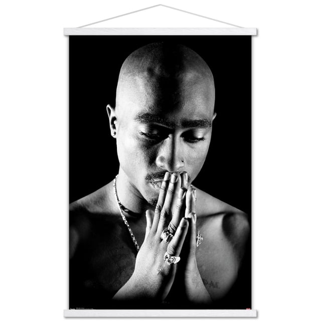 Tupac - Praying Wall Poster, 14.725" x 22.375"