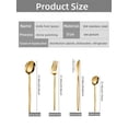thumbnail image 4 of Silverware Set,48-Piece Stainless Steel Flatware Service for 12, Kitchen Accessories Utensils Tableware Cutlery Set,Dishwasher Safe, Glod, 4 of 7