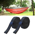 thumbnail image 4 of Sangle de Hamac, Haute Densité Résistante à l'Usure Portable Inélastique 2m Longue Sangle de Suspension de Hamac 2 Packs avec Crochet Mousquetons pour Randonnée Camping Voyage, 4 of 7