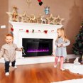 thumbnail image 3 of Gymax 36-inch Recessed Wall Mounted Electric Fireplace Heater w/ Remote Control, 3 of 10
