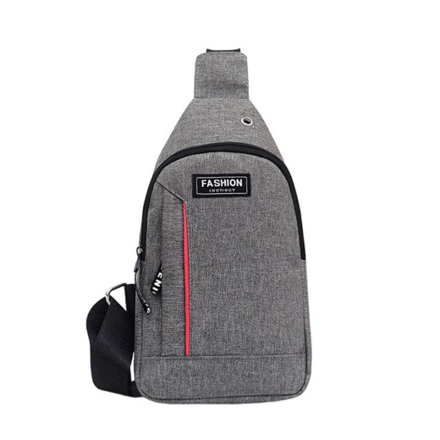 Sac Bandoulière, Sac Bandoulière Sac à Dos avec Trou pour Écouteurs Sac à Dos de Randonnée Sac Bandoulière Multifonction Sac de Poitrine, Sac à Dos pour Randonnée