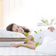 Dvkptbk Pillow Hotel-Grade Pillow Core Soft and Supportive Down Bed Pillow Suitable for Back Side and Stomach Sleepers Made of Skin-Friendly Cotton Fabric Home Essentials