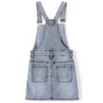 thumbnail image 2 of KIDSCOOL SPACE Little Girls Boys Jeans,Elastic Band Inside Ripped Straight Fit Stretchy Soft Denim Pants,Deep Blue,5-6 Years, 2 of 7