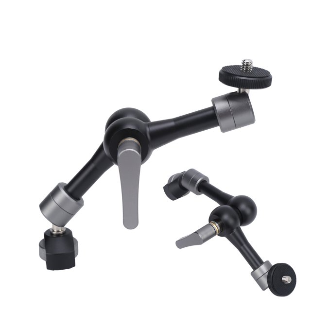Arm, 5 Inches Alloy Adjustable 360 Degree Rotation Friction Power Articulating Arm With 1/4in Screw For Filming Tools, For Microphone, Fill Light, Monitor
