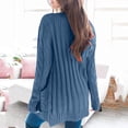 thumbnail image 4 of Kcodviy Sweaters Womens Open Sleeve Corset Back Winter Coat Knit Boho Long Patchwork Plus Size Button Sweaters for Women Coat Cardigan Pockets Front Fuzzy Coats Sweater, 4 of 5