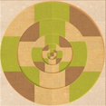thumbnail image 1 of Ahgly Tapis d'Intérieur Lavable en Machine Carré Caramel Brun, 4 Pieds Carré, 1 of 7