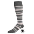 thumbnail image 1 of Bas de compression Paramedic rayés irrégulier pour homme 15-20 mmHg - Large, 1 of 4